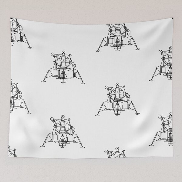 Item preview, Moon Lander Cartoon designed and sold by Auto-Prints.
