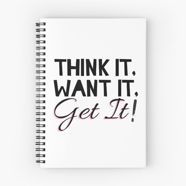 Item preview, BLACK Think it Want it Get it  designed and sold by OMdesign10.