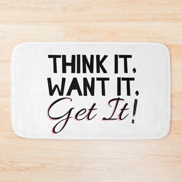 Item preview, BLACK Think it Want it Get it  designed and sold by OMdesign10.