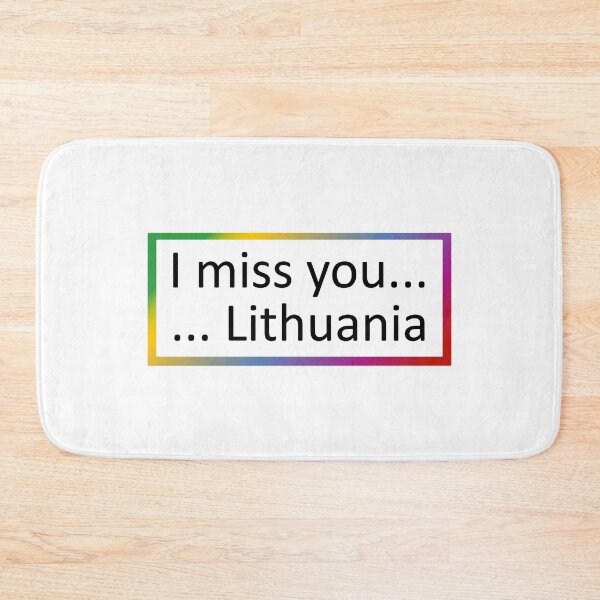 Item preview, I miss you ... Lithuania designed and sold by SmileMiau.