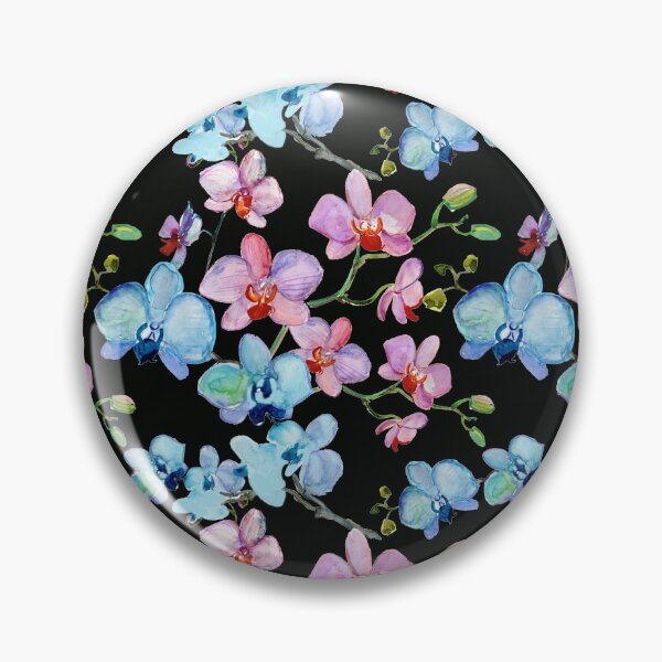 Item preview, Watercolor Orchid Flowers Pattern designed and sold by virilamissa.