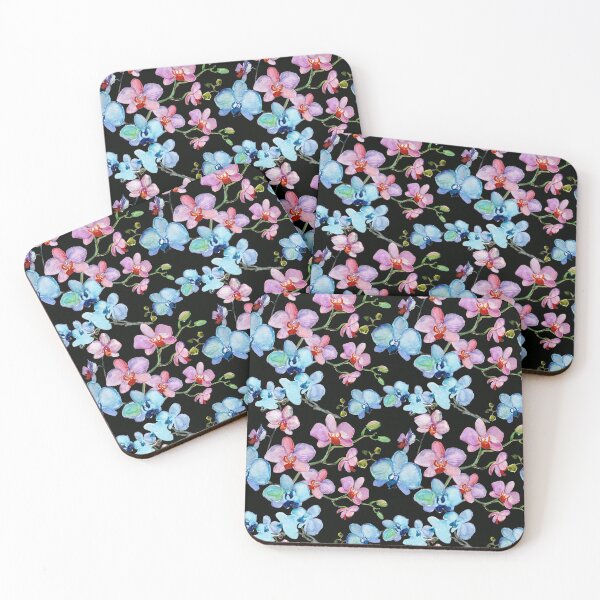 Item preview, Watercolor Orchid Flowers Pattern designed and sold by virilamissa.