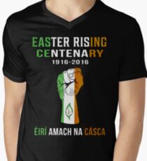 Easter Rising Centenary T Shirt 1916 - 2016 Men's V-Neck T-Shirt