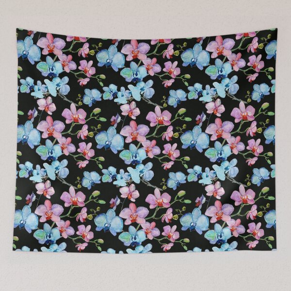Item preview, Watercolor Orchid Flowers Pattern designed and sold by virilamissa.