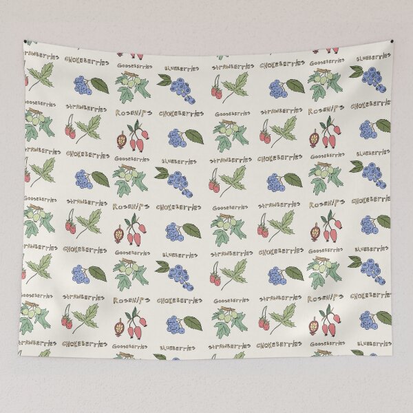 Item preview, Cottagecore edible wild berries designed and sold by MyYellowBird.