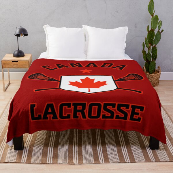 Item preview, Canada lacrosse red background designed and sold by Gatsbird Design.