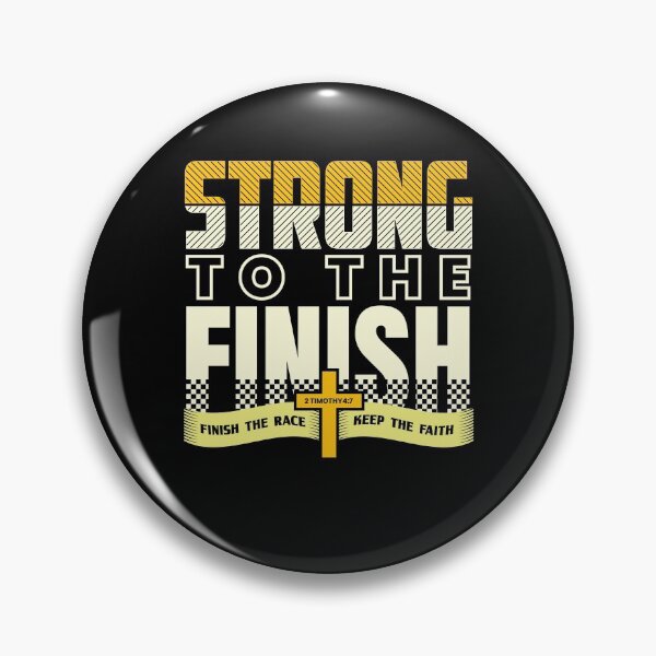 Item preview, Strong to the Finish Bible Verse Christian Cross designed and sold by Hananiah Merch.