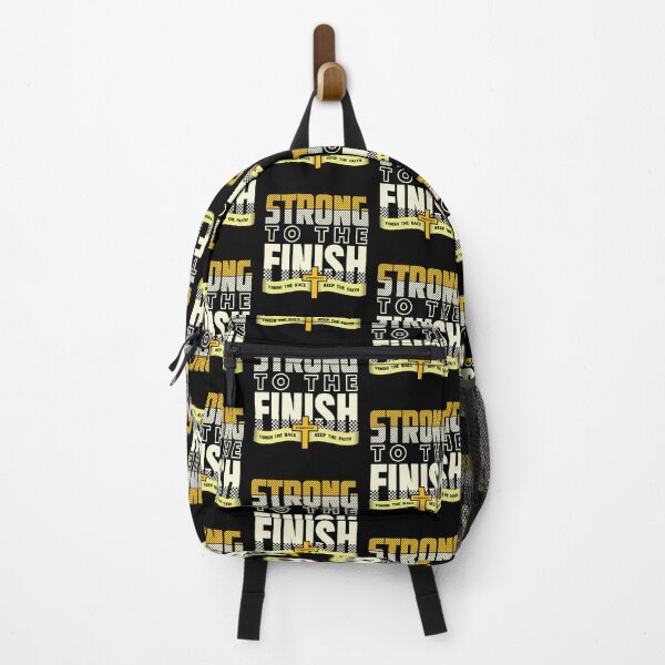 Item preview, Strong to the Finish Bible Verse Christian Cross designed and sold by Hananiah Merch.