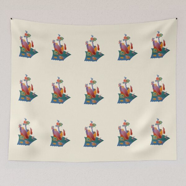 Item preview, Swimming in sea  with light background designed and sold by AnnetteArt.