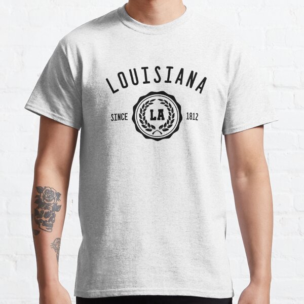 Shirts By Sarah Men's Made In Louisiana T-Shirt Since 1812 State Pride