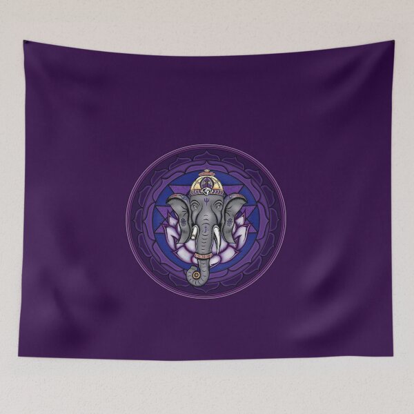 Item preview, Ganesh,Lotus and the Shi yantra designed and sold by Caummon Thread.