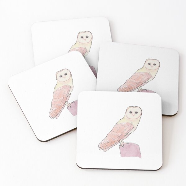 Item preview, Barn Owl watercolor bird species bird art illustration  designed and sold by TheWaterBirds.