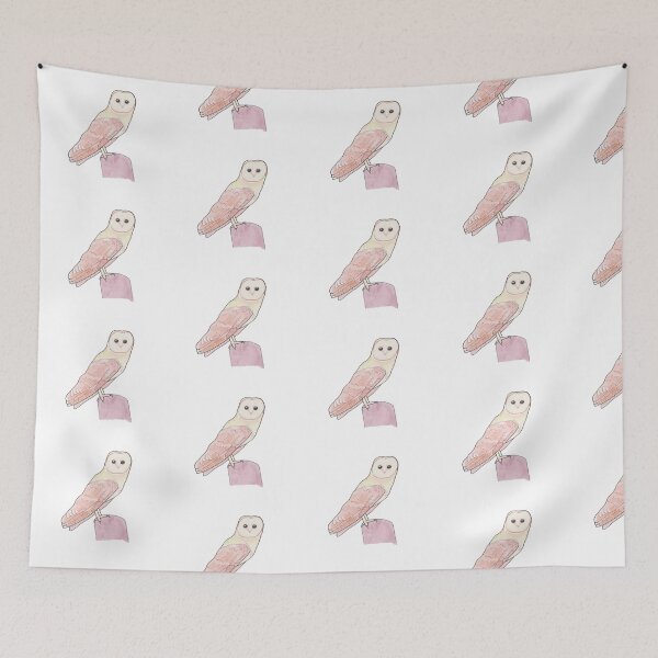 Item preview, Barn Owl watercolor bird species bird art illustration  designed and sold by TheWaterBirds.