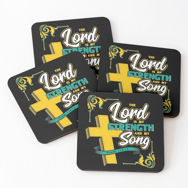 Item preview, The Lord is my Strength Grace Bible Verse Christian designed and sold by Hananiah Merch.