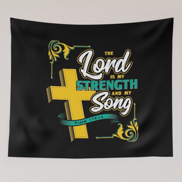 Item preview, The Lord is my Strength Grace Bible Verse Christian designed and sold by Hananiah Merch.