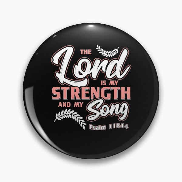Item preview, Bible Verse The Lord is my Strength and my Song Christian designed and sold by Hananiah Merch.