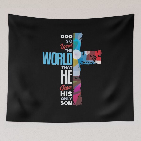 Item preview, Bible Verse John 3:16 God so Loved the World Christian designed and sold by Hananiah Merch.