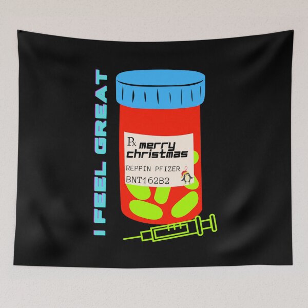 Item preview, MARGARET KEENAN INSPIRED COVID VACCINE CHRISTMAS URBAN STYLE designed and sold by CalmNCool.