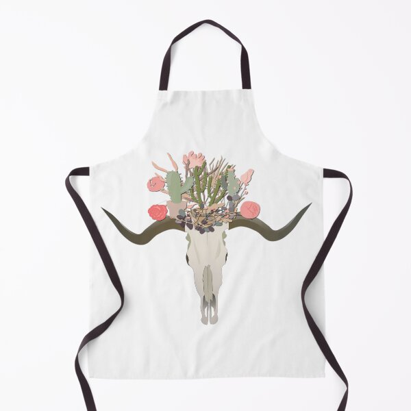 Item preview, Bull Skull With Cacti Crown - Hand Painted Watercolor designed and sold by Pavnud.