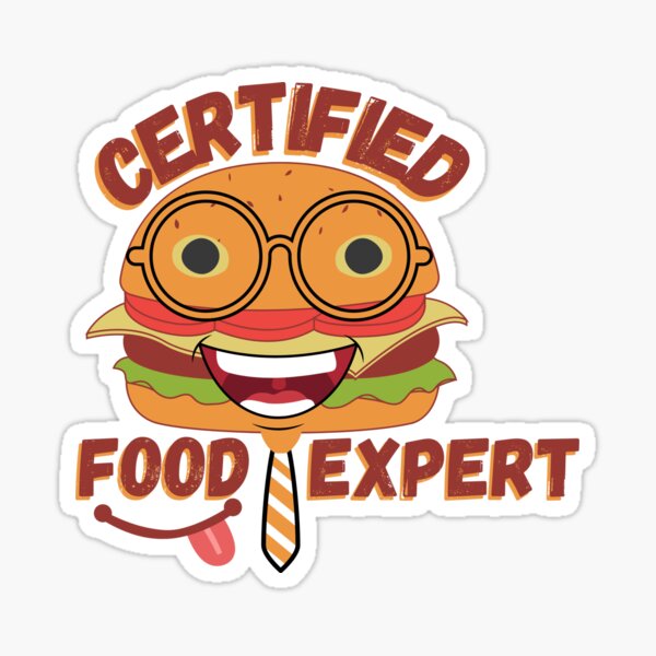 Item preview, Certified Food Expert- Funny Burger designed and sold by MyTrendStore.
