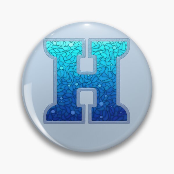 Item preview, Water Element Stained Glass Initial - H designed and sold by Esther Lowe.