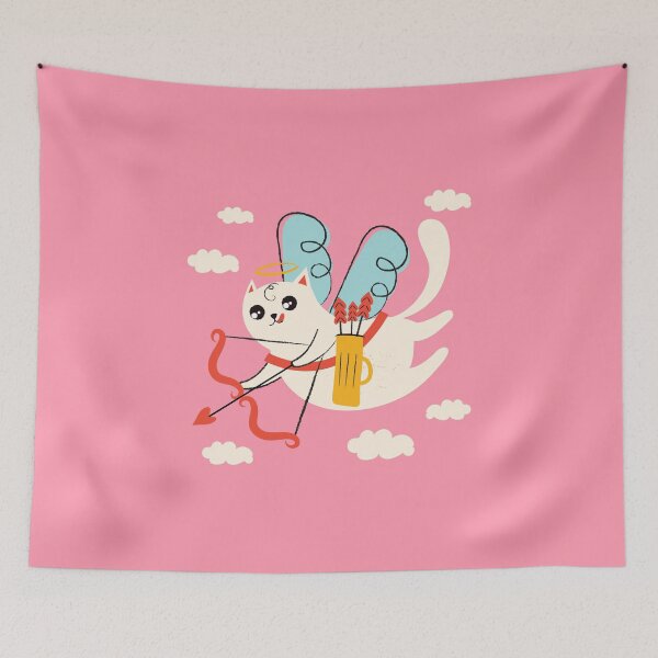 Item preview, Kawaii Cat Cupid designed and sold by Piztees.