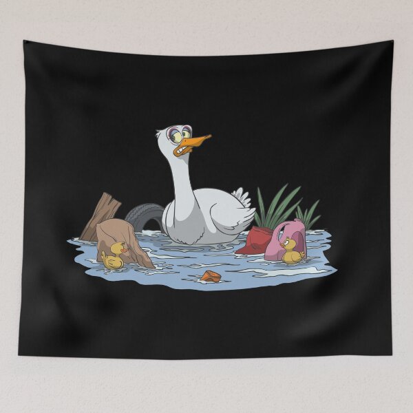 Item preview, Duck with children in filthy water designed and sold by Monkey Ful.