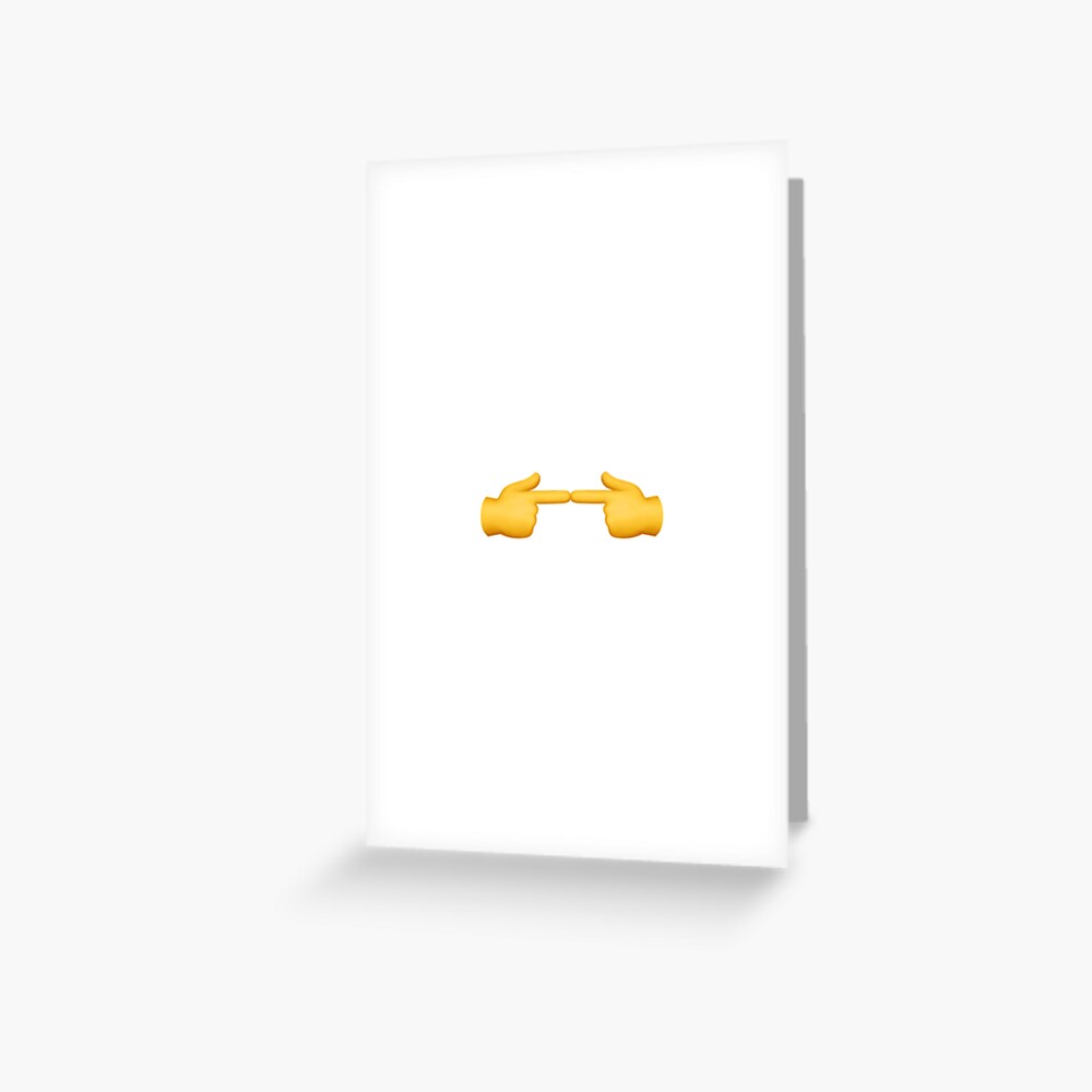 two-fingers-touching-emoji-greeting-card-for-sale-by-rayen025-redbubble