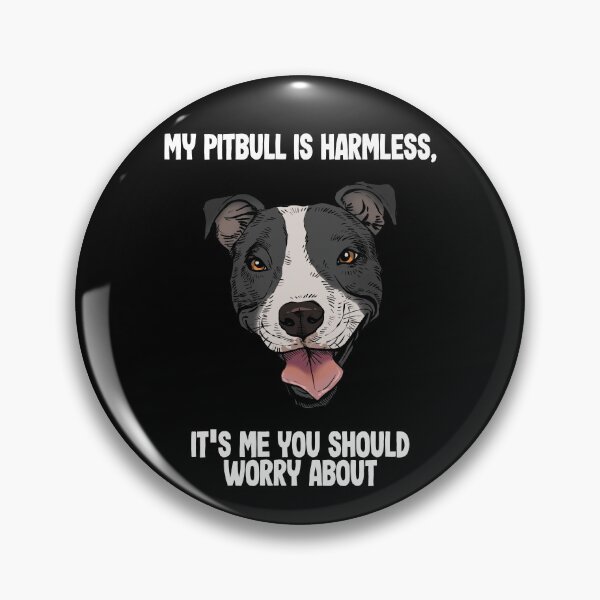 Item preview, My pitbull is harmless - grey blue pitbull designed and sold by Petcetera.