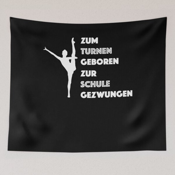 Item preview, Born for gymnastics gymnast gymnast sport motif gift designed and sold by PlatonisDesign.