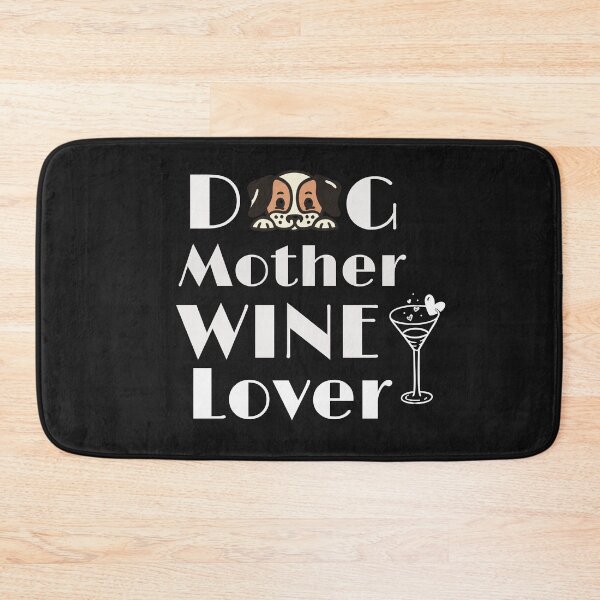 Item preview, Dog mother wine lover,  Dog lover gift,  Dog mom gift, Wine lover gift, Gift for dog wine lover designed and sold by T. MINISTRY.