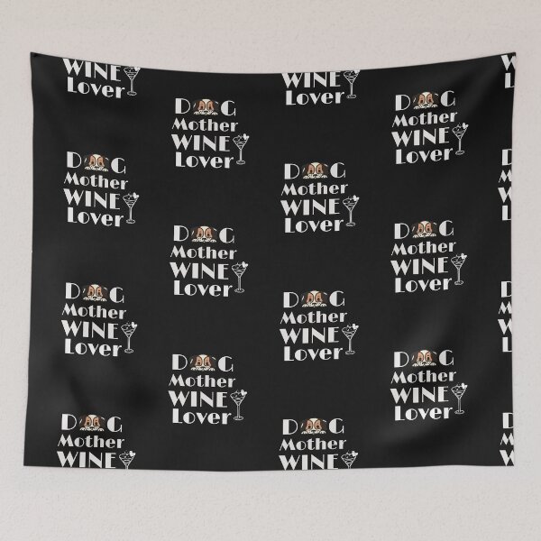 Item preview, Dog mother wine lover,  Dog lover gift,  Dog mom gift, Wine lover gift, Gift for dog wine lover designed and sold by T. MINISTRY.