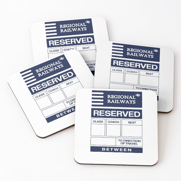 Item preview, British Rail (Regional Railways) Reservation Label designed and sold by CherryCassette.