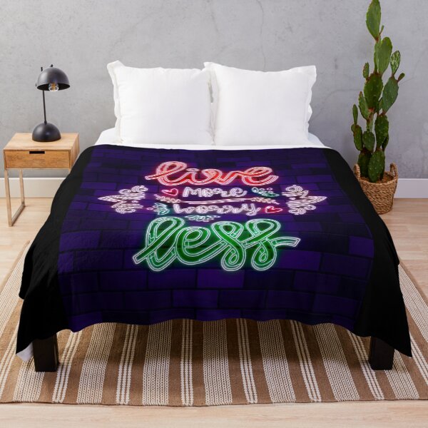 Item preview, live more worry less designed and sold by TwoRabbits.