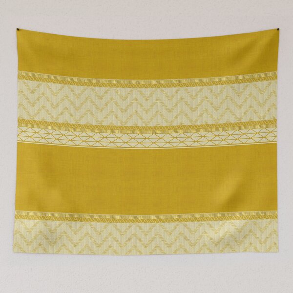 Item preview, Dutch Wax Border Print in Gold designed and sold by House of Haha.