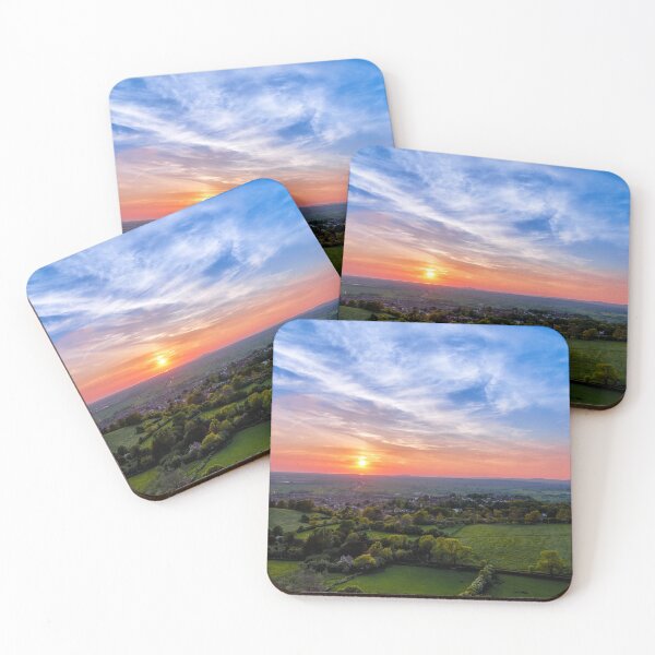 Artikelvorschau, Sommersonnenwende Sonnenuntergang Glastonbury Somerset entworfen und verkauft von VnGphoto.