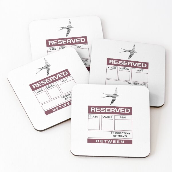 Item preview, British Rail (Intercity) Seat Reservation Label designed and sold by CherryCassette.