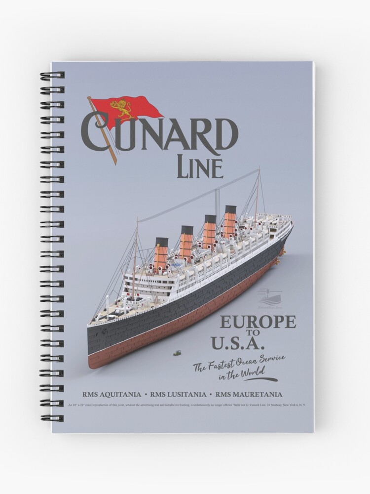 RMS Aquitania - Cunard Line (fictional poster)