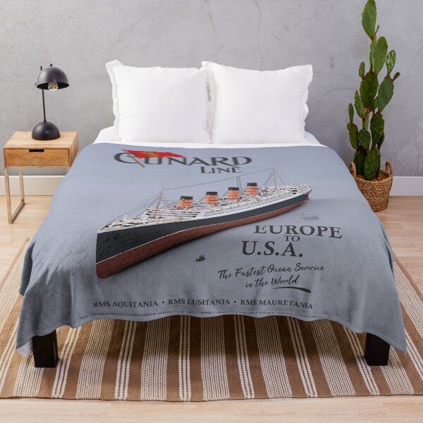 Item preview, RMS Aquitania - Cunard Line (fictional poster) designed and sold by Historical Ocean Liners.