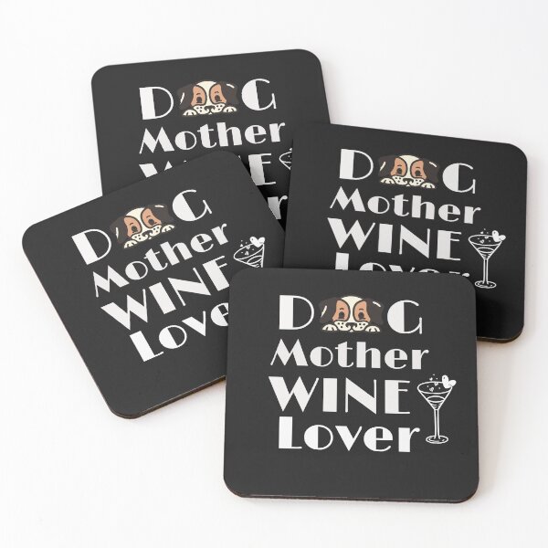 Item preview, Dog mother wine lover,  Dog lover gift,  Dog mom gift, Wine lover gift, Gift for dog wine lover designed and sold by T. MINISTRY.