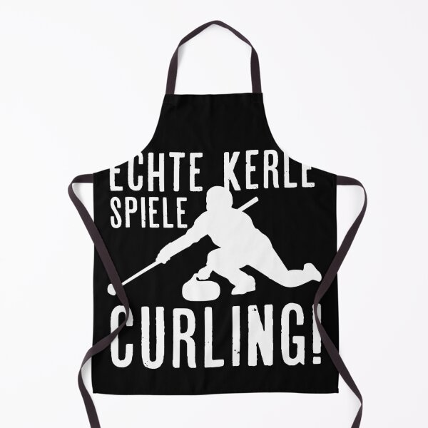 Item preview, Real Guys Play Curling Motif Curling Player Gift designed and sold by PlatonisDesign.