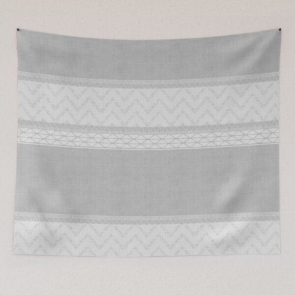 Item preview, Dutch Wax Border Print in Grey designed and sold by House of Haha.