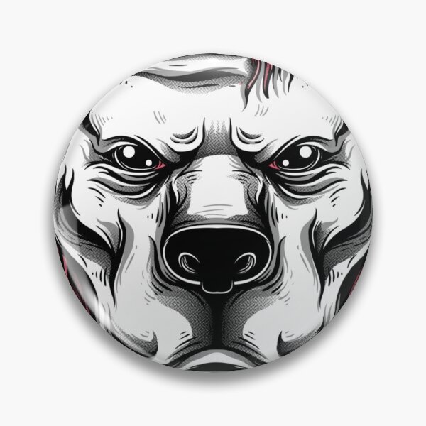 Item preview, Not Today White PitBull Rockin Red Hair   designed and sold by Shanna  Dugan.