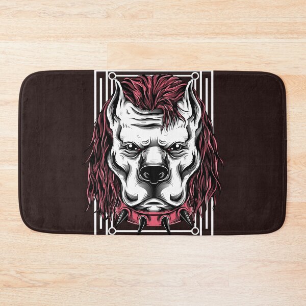 Item preview, Not Today White PitBull Rockin Red Hair   designed and sold by Shanna  Dugan.