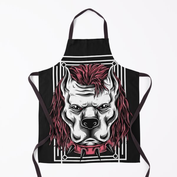 Item preview, Not Today White PitBull Rockin Red Hair designed and sold by Shanna Dugan.