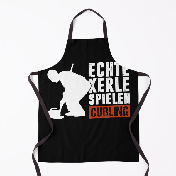 Item preview, Ice stock sport saying real guys play curling gift designed and sold by PlatonisDesign.