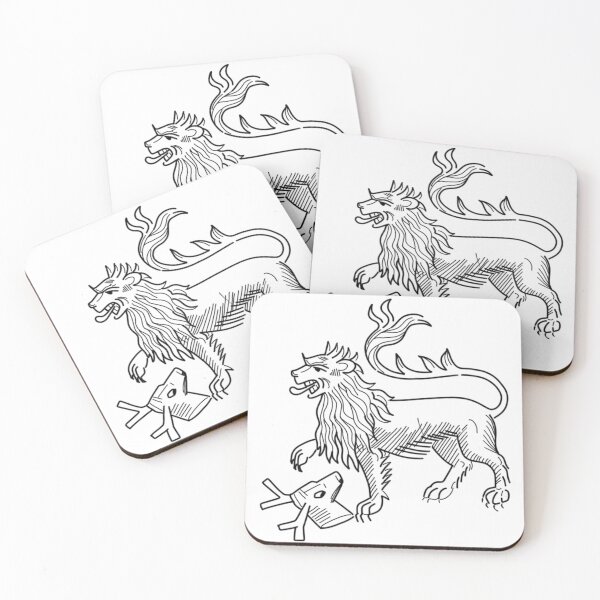 Item preview, Savage medieval lion designed and sold by Tattoos By Rylan.