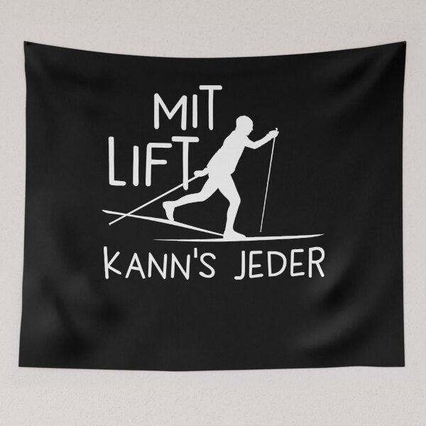 Item preview, With lifts every gift can be a cross-country skier winter sports enthusiast designed and sold by PlatonisDesign.