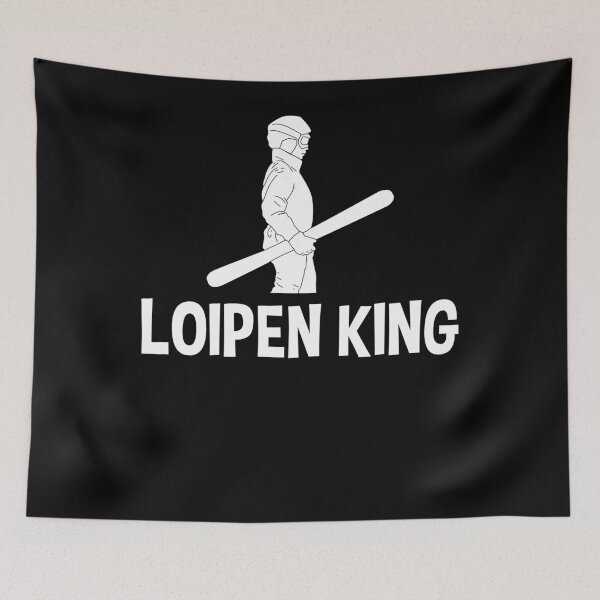 Item preview, Loipen King gift for cross-country skiing and winter sports designed and sold by PlatonisDesign.