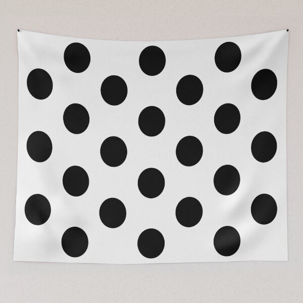 Item preview, Large BLACK & WHITE POLKA DOTS designed and sold by RachelMacht.